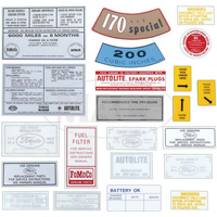 1962 - 1965 US Falcon 19 Piece Decal Kit - 170 - 200