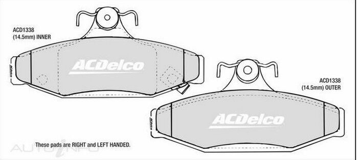 AC Delco ACD1338 AC Delco Rear Brake Pads