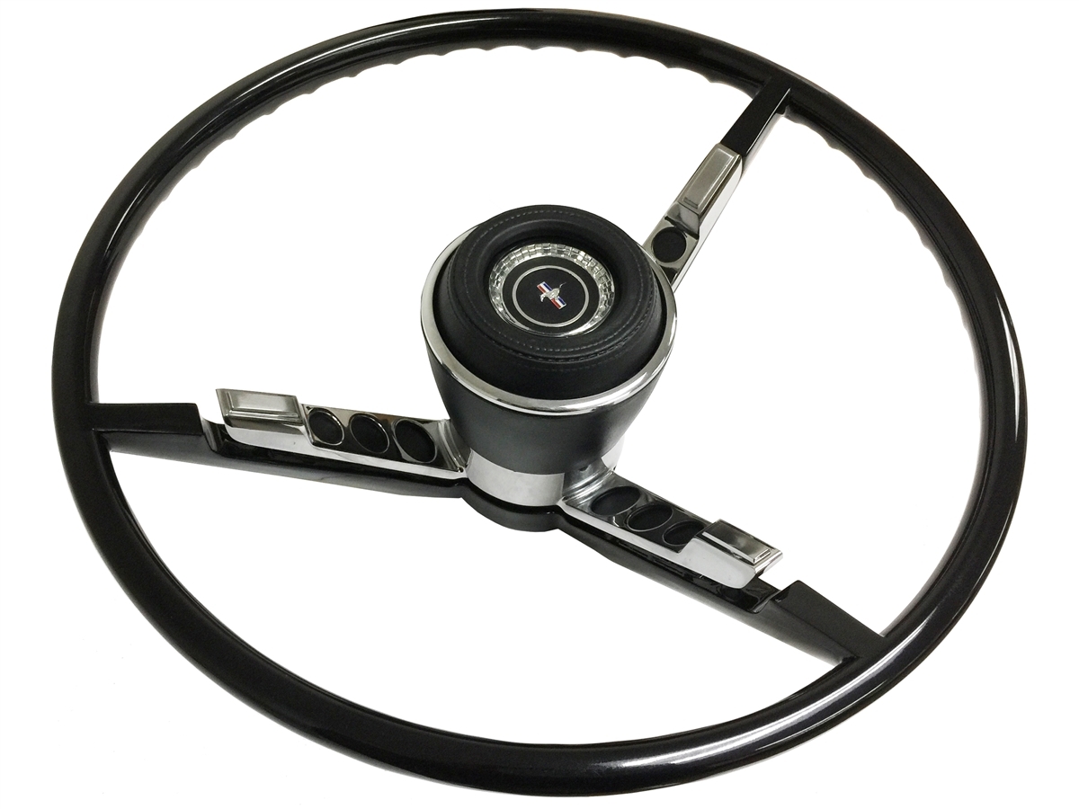1967 Mustang Standard Steering Wheel Kit (Black)