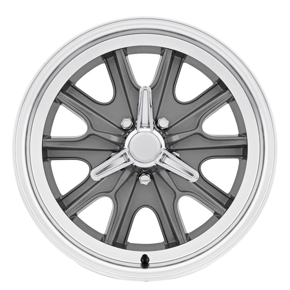Legendary Wheels DRK-LW978CH 17 x 8 Cobra Eleanor Alloy Wheel Grey SET ...