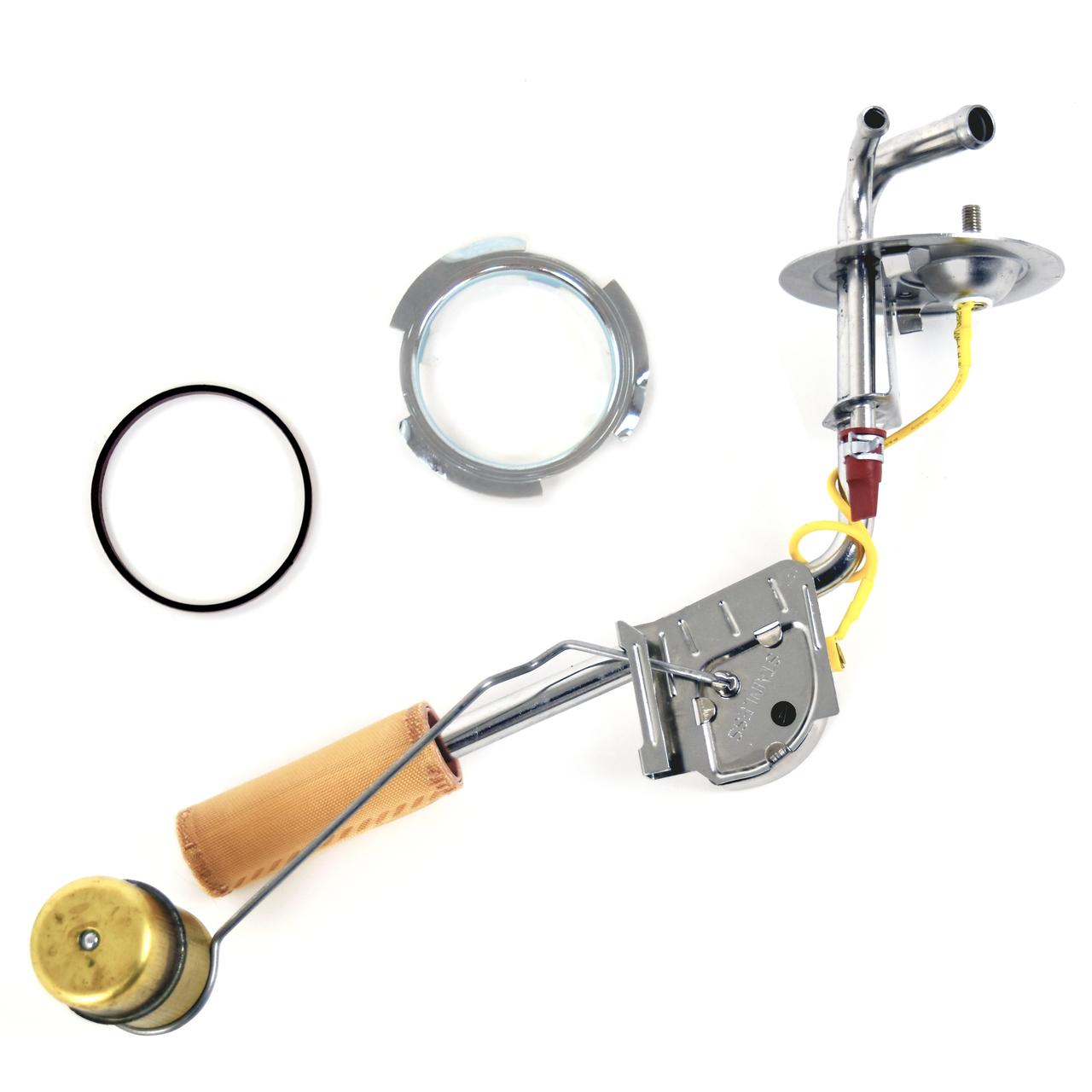 ACP FMEF011 1969 Mustang Stainless Steel Fuel Sending Unit with Return Line 3/8" Feed & 1/4" Return