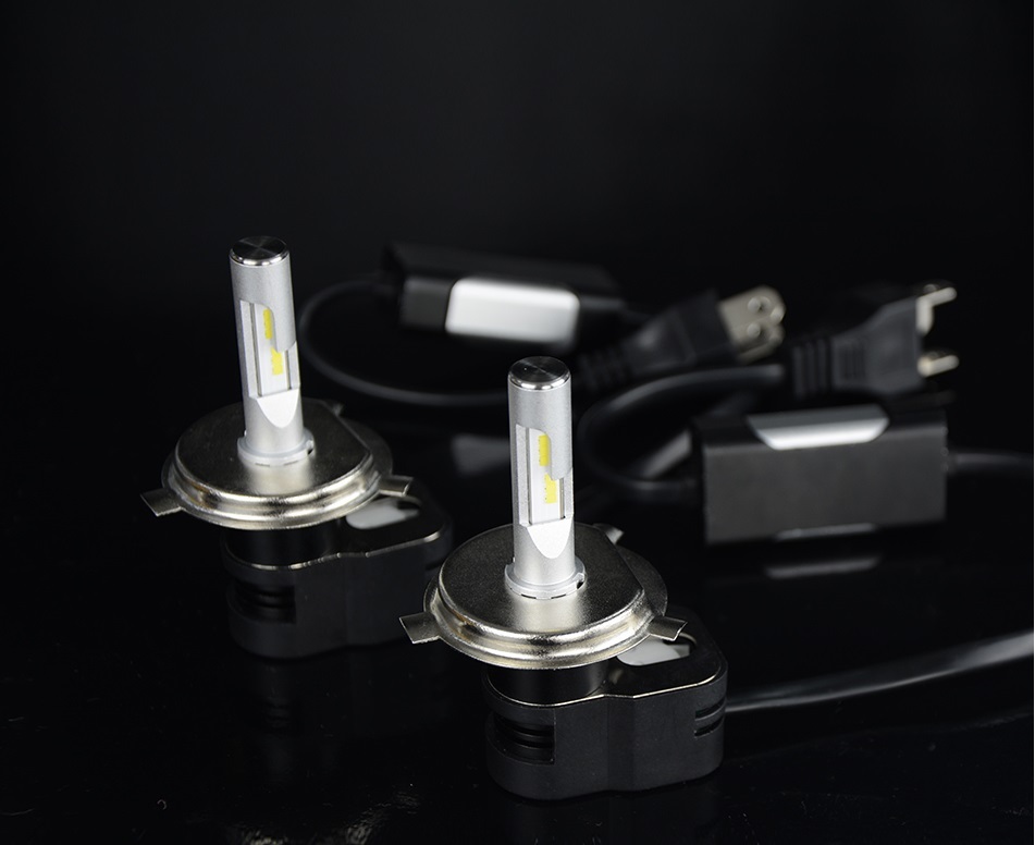 H4 LED Headlight Retrofit Kit 30w 4300k Ultra White Pair