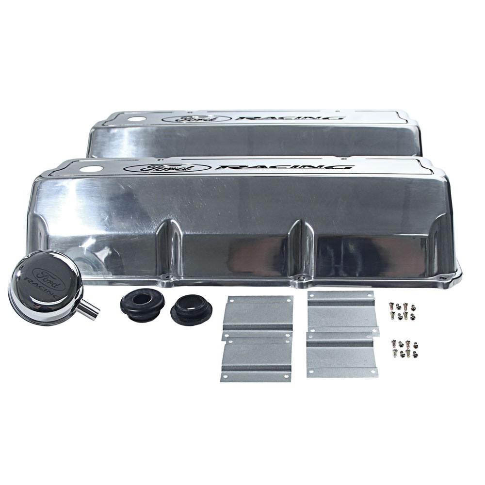 Ford Racing Tall Valve Covers (302C 351C) Polished Alloy