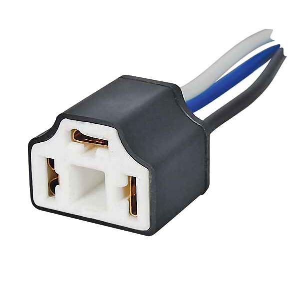 Ceramic Headlight Socket & Pigtail H4 or 3 Pin Sealed Beam