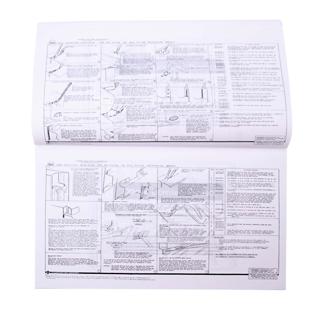 1970 Ford Mustang Assembly Manual Set Of 5 Books In 1 Volume