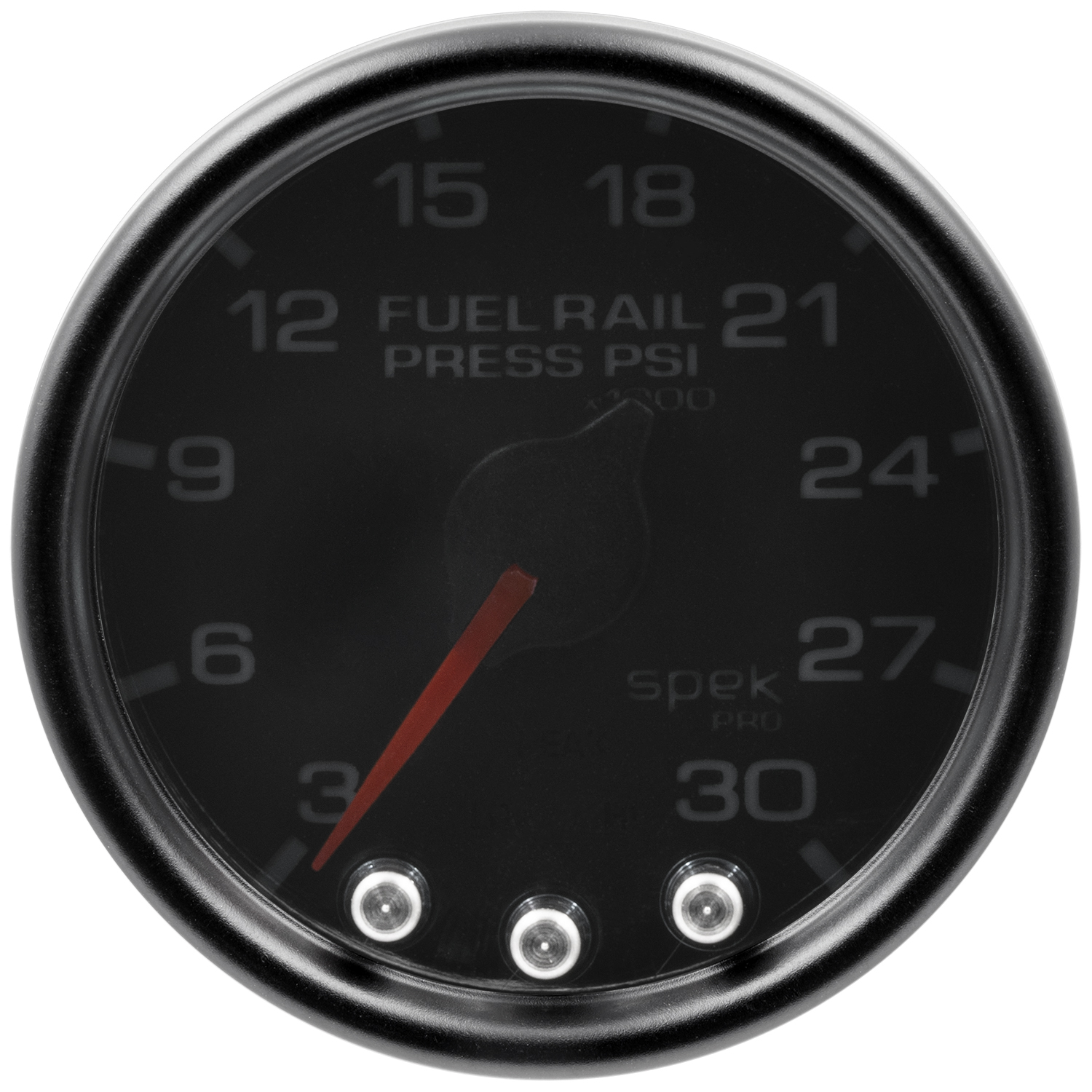 Stack ST3303 52mm Professional Fuel Pressure Gauge - 0-1 Bar Range, M10 Male Fitting, Black Dial