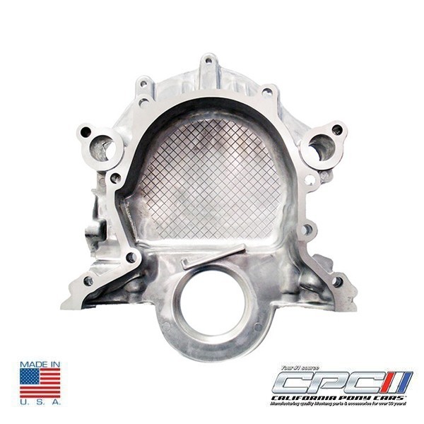 CPC ENG000408 19671993 Mustang Timing Chain Cover for Use w/ BoltOn Pointer