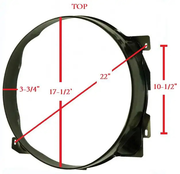 Scott Drake C3DZ81463 1964 1966 Mustang Performance Fan Shroud