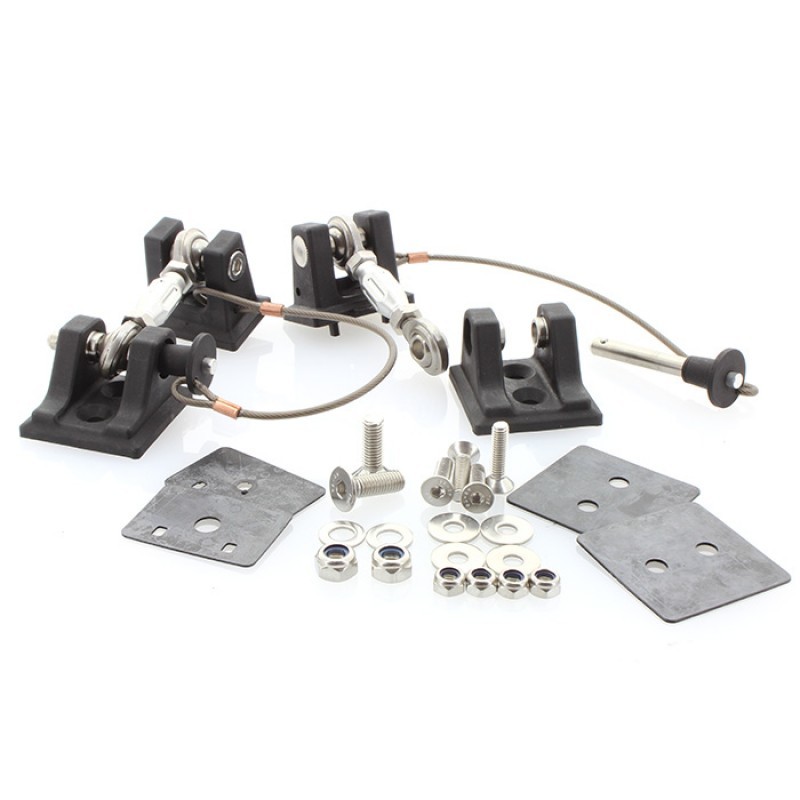 Drake Offroad JP190001K 2007 2018 Jeep JK Hood Hold Downs