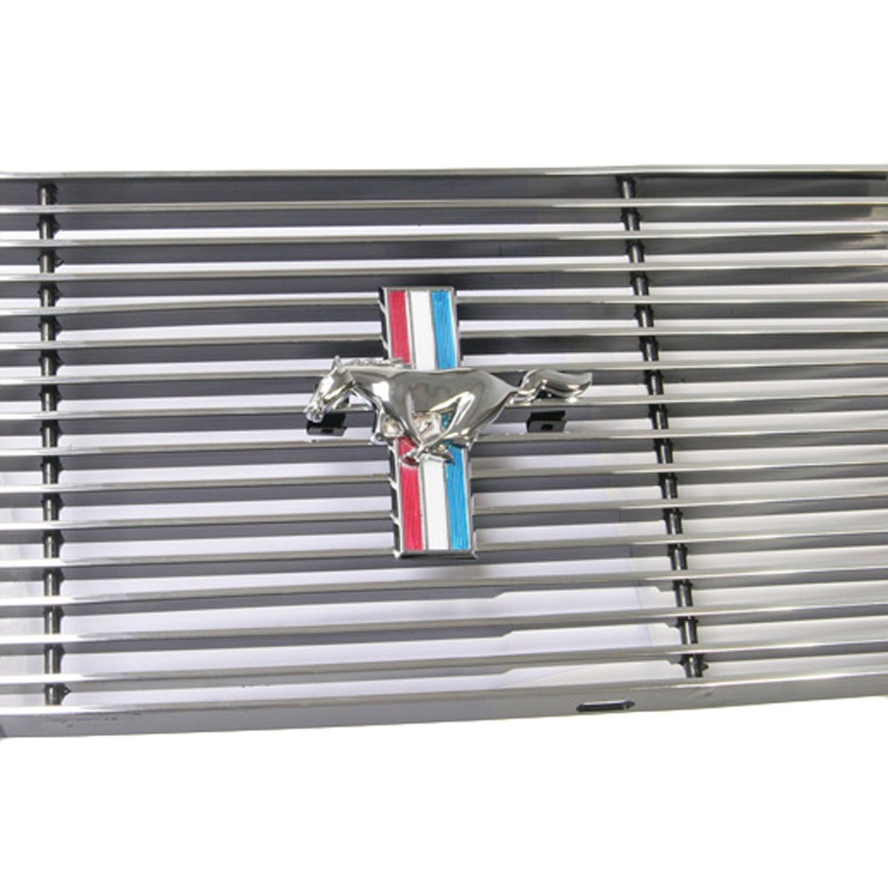 Mustang Billet Grille Emblem & Mounting Clip Set