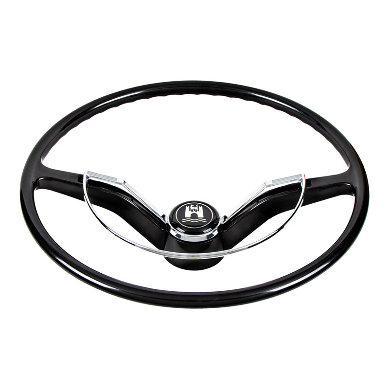 Chrome Horn Ring With Horn Button & Mounting Kit For 1960-1971 VW Beetle, Ghia, T3