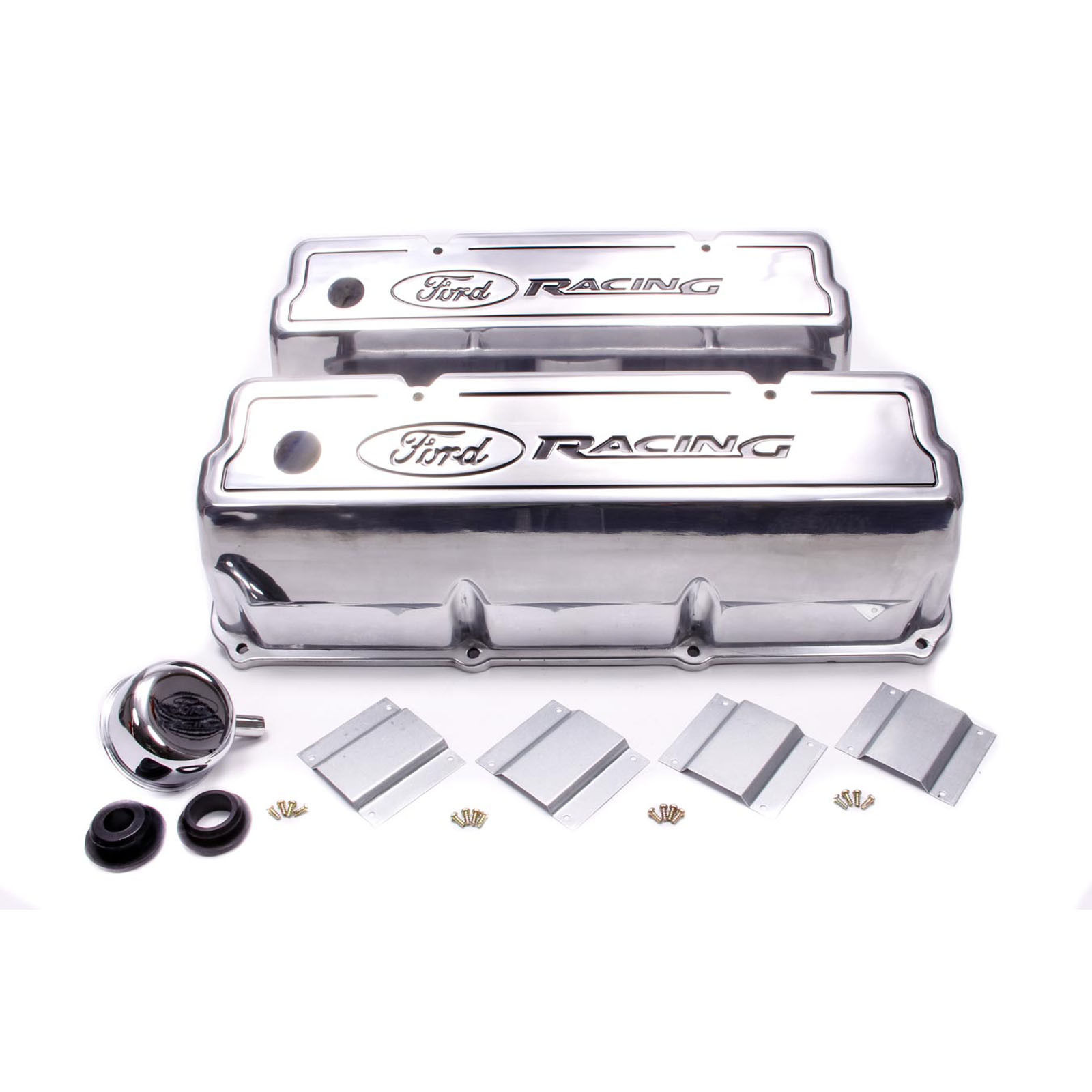 Ford Racing Tall Valve Covers (302C 351C) Polished Alloy