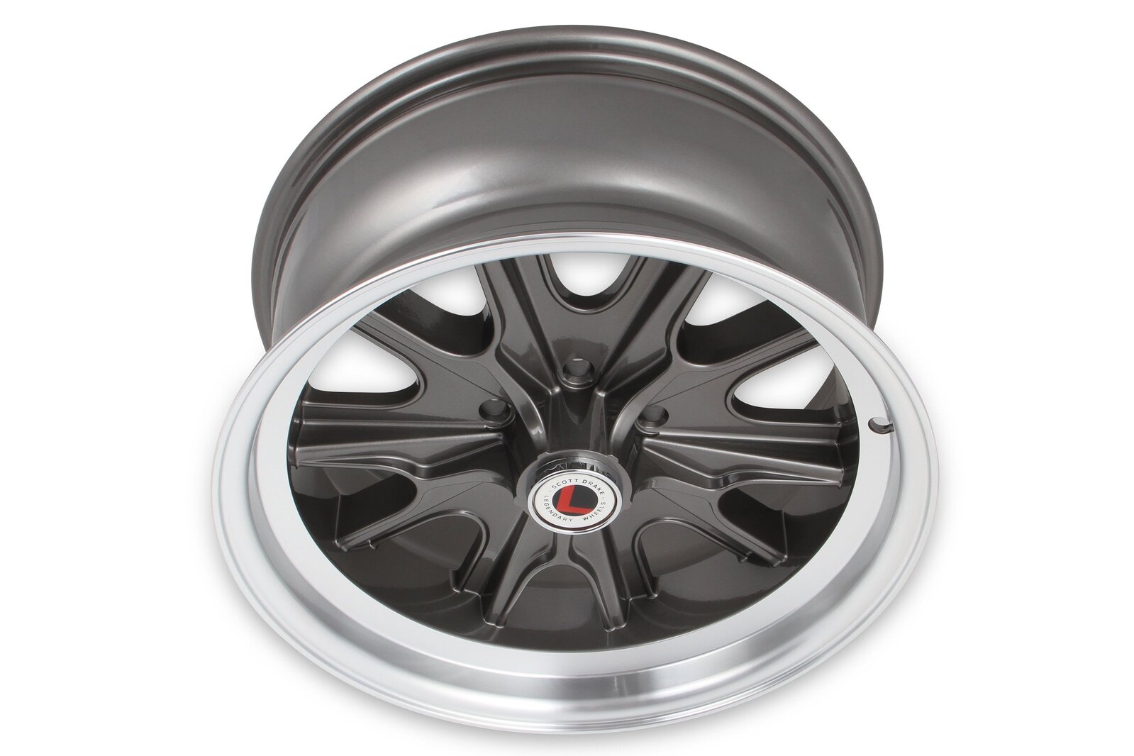 Legendary Wheels LW9070854B 17 x 8 Legendary HB45 Alloy Wheel, 5 on 4.