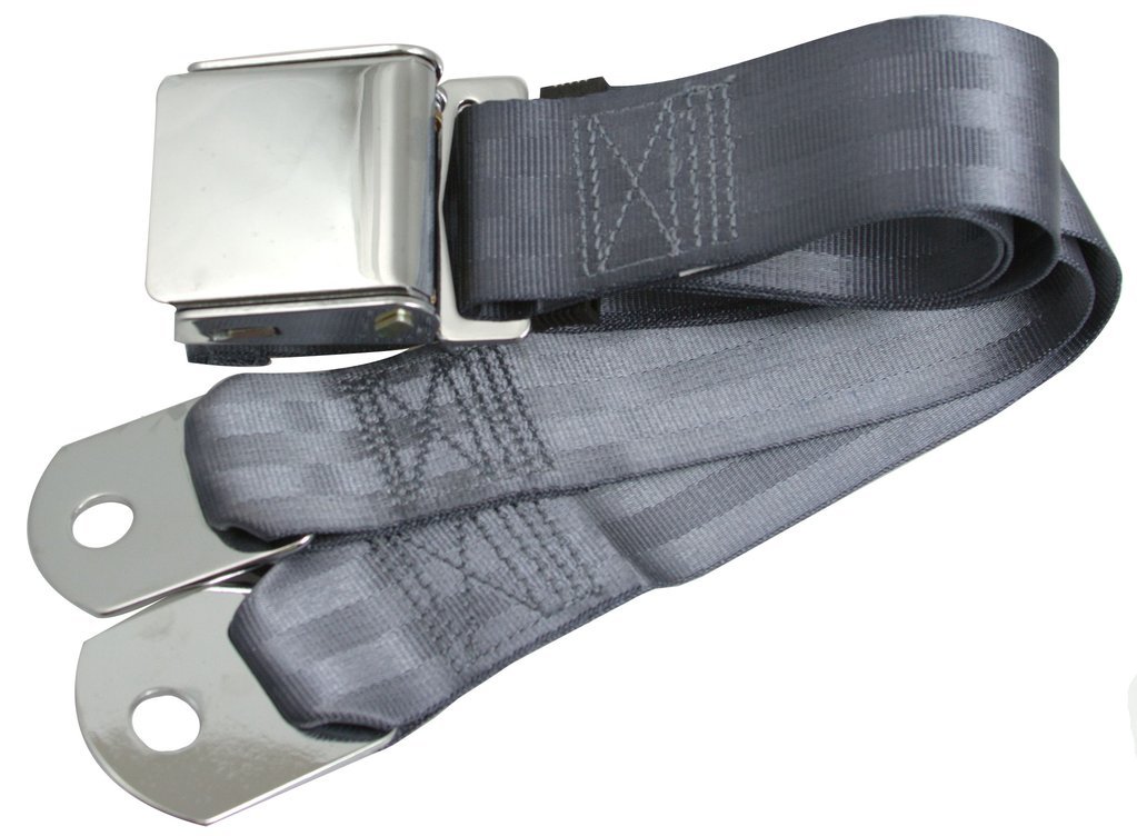 Universal Seat Belt with Chrome Aviation Style Buckle 60