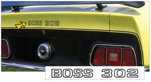 Graphics Express 838-XX 1971 Mustang 'Boss 302' Trunk Decal