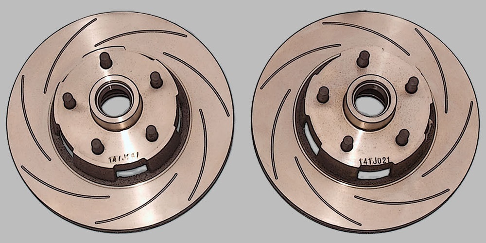 C5ZZ1102SLOT 1964 1967 Mustang Disc Brake Slotted Rotors Pair