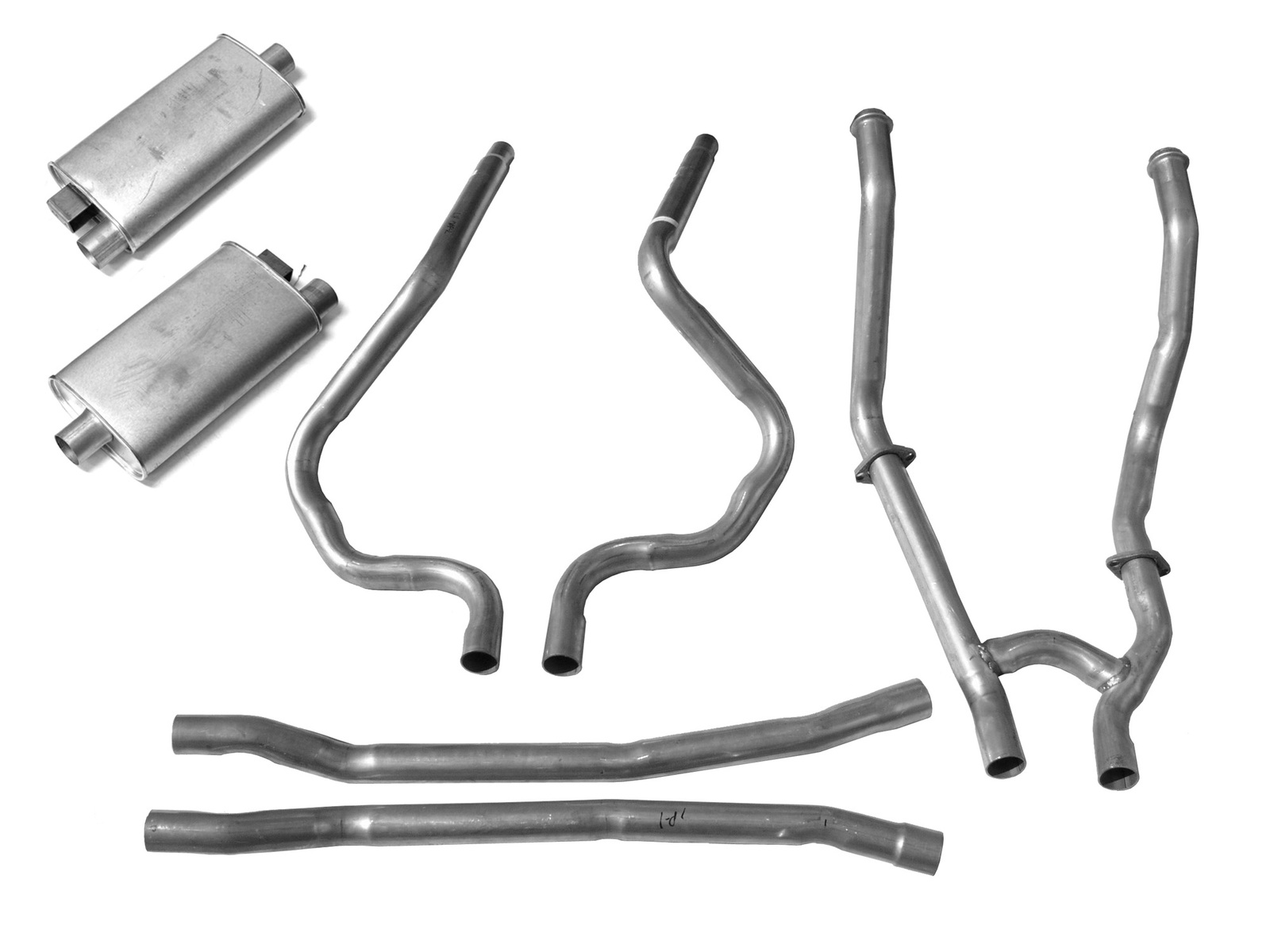 1964 1968 Mustang Dual Exhaust Kit system, standard