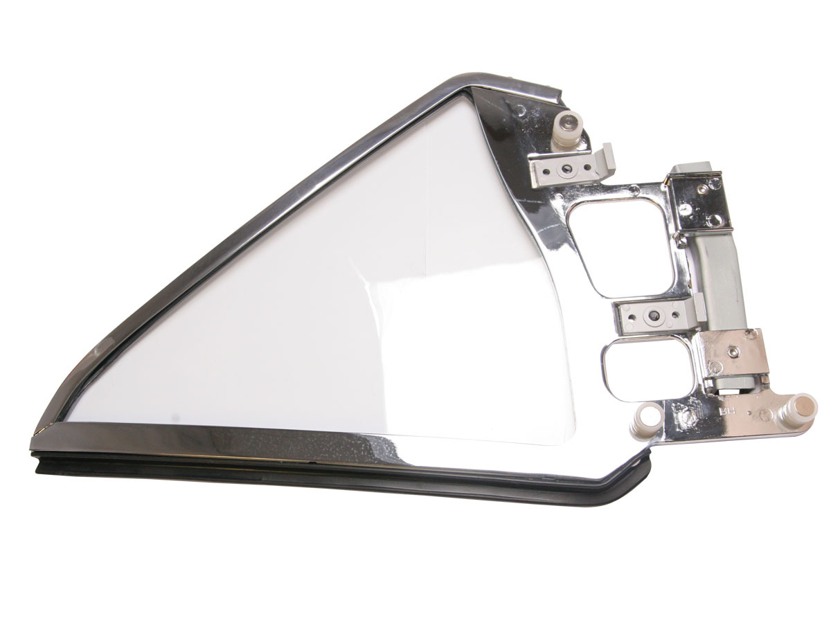 1964 1966 Mustang Coupe Quarter Glass Assembly (Left Hand, clear)