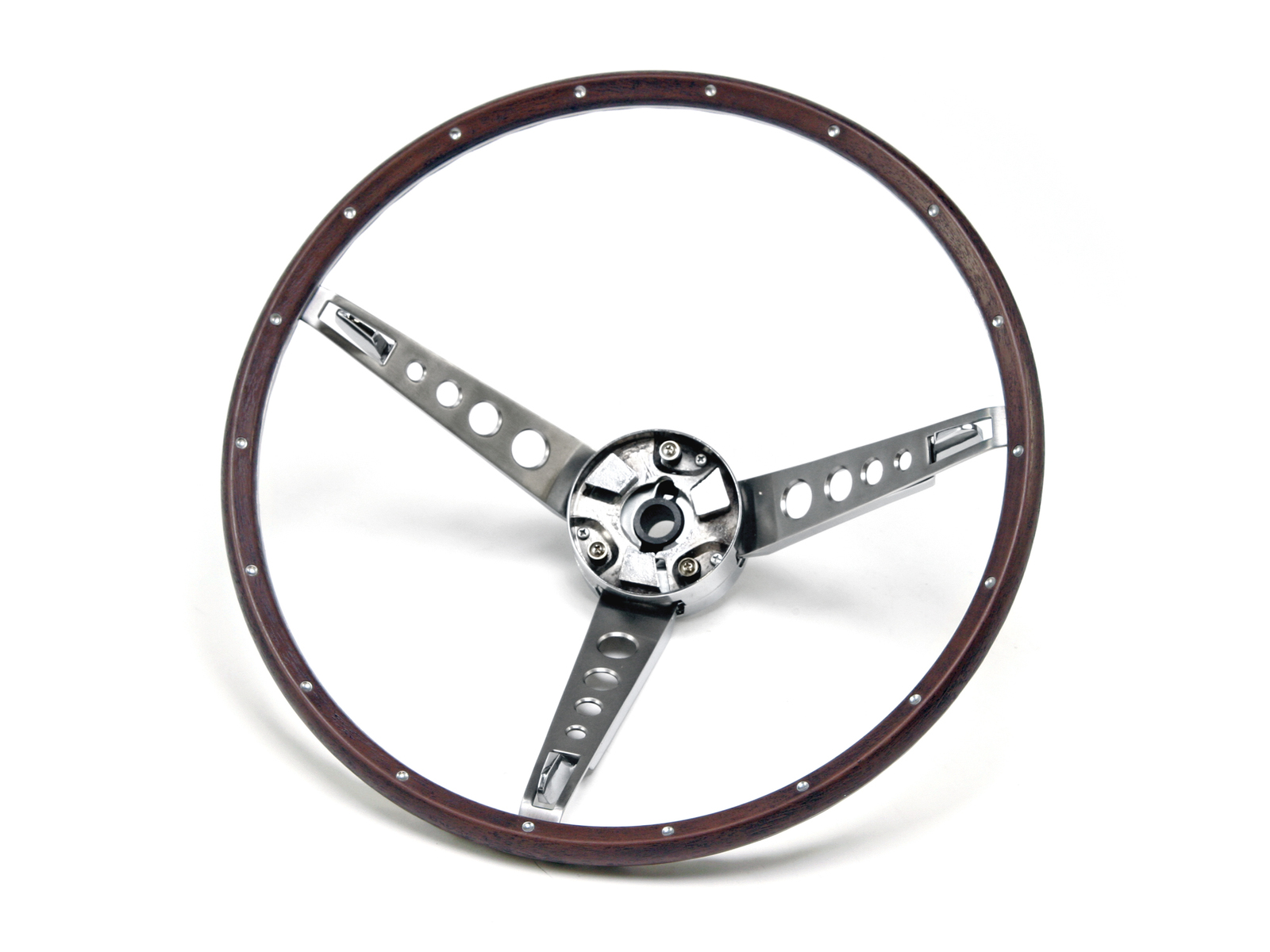 Mustang Deluxe Woodgrain Steering Wheel Upper Collar 1967 