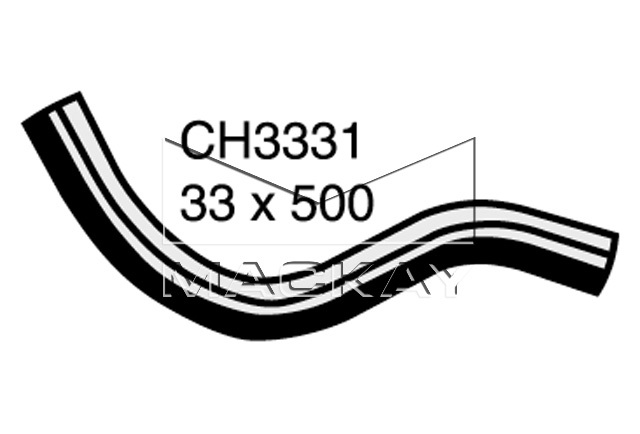 Mackay CH3331 Radiator Hose - Upper (Liteace YM35R 1.8L I4)