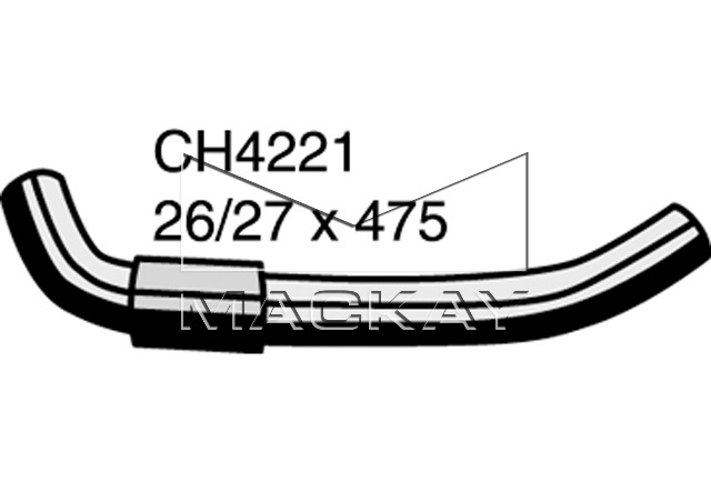 Mackay CH4221 Radiator Hose - Upper (Liteace KM36R 1.5L I4)