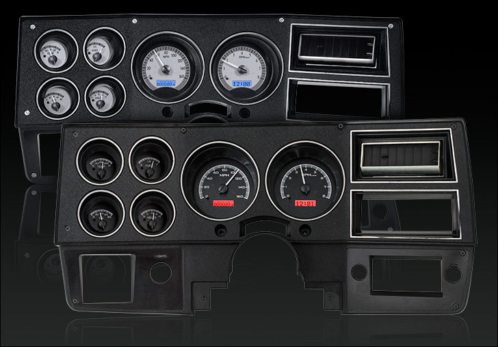 thumbnail image 2 of Dakota Digital VHX-73C-PU-S-R Gauge Kit For 1973-1987 Chevy Pickup (Silver/Red) 2 of 3