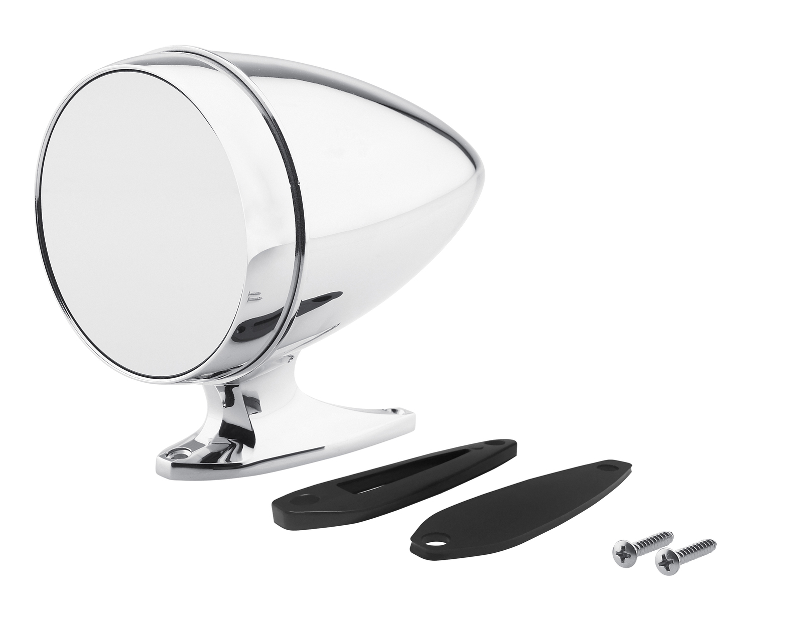 1965 1968 Mustang Chrome Bullet Mirror with Short Base and Standard Glass