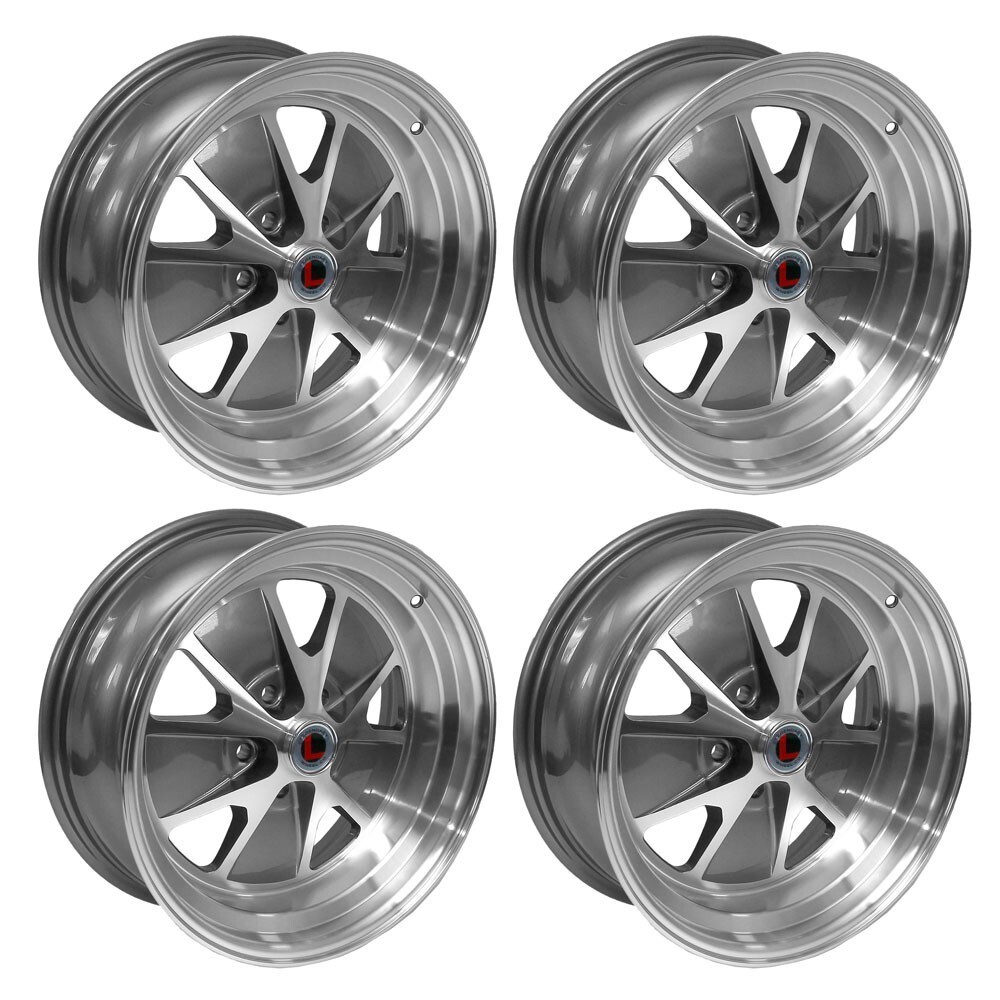 Legendary Wheels DRK-LW27778XX 17 x 7 & 17 x 8 Styled Alloy Wheel SET 4