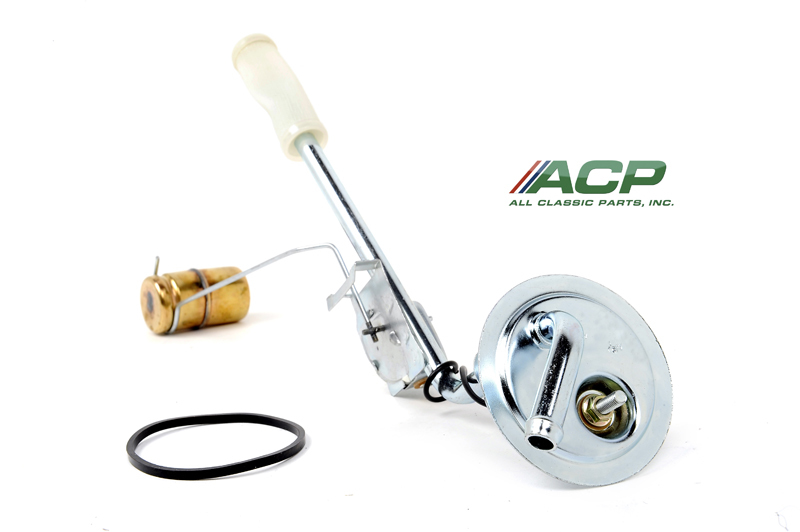 ACP FMEF002 1969 Mustang Fuel Sending Unit w/ Gasket & Brass Float, 3/8"