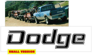 Graphics Express QG-DT-7686-339-XX 1976-86 Dodge Truck 'Dodge' Tailgate ...