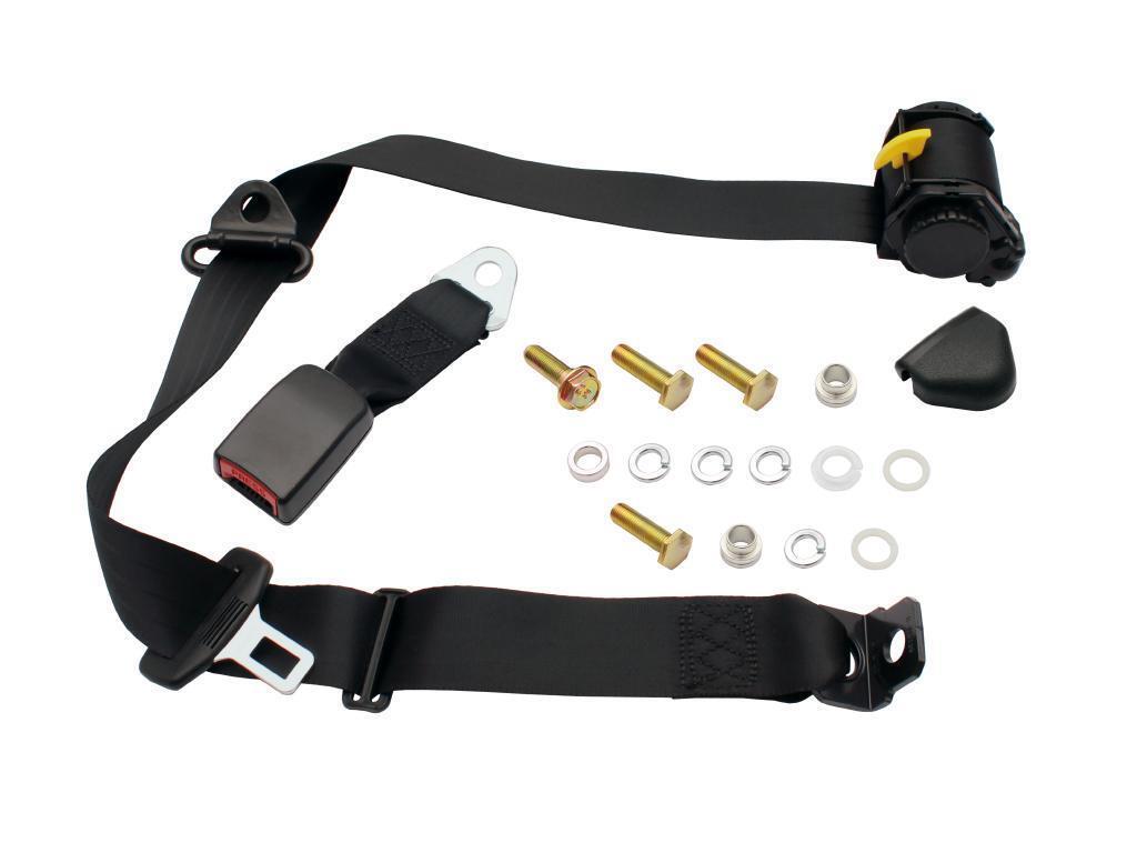 Rare Spares SB112X Rear Seat Belt Black for Holden Commodore VN