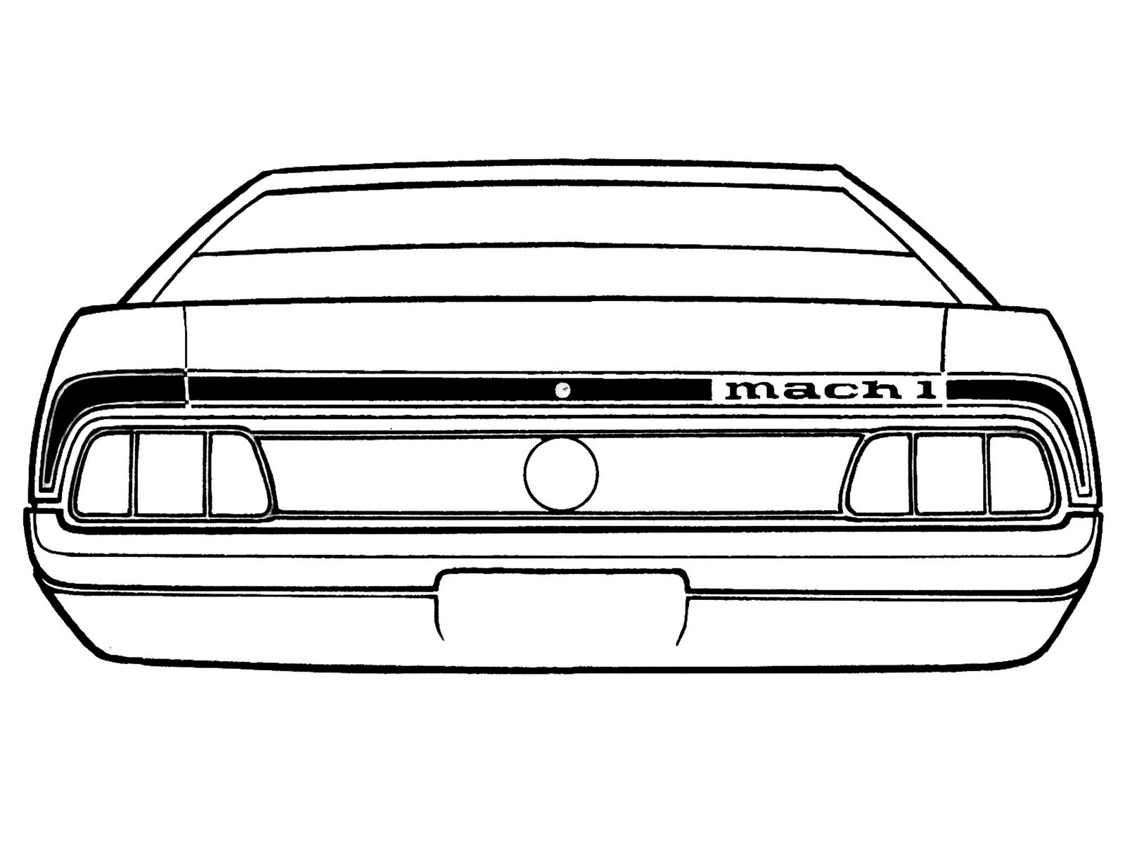 Scott Drake SK02X 1973 Mustang Mach 1 Stripe Kit