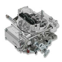 Holley Carburetor Model 4160 600 cfm Square Bore Manual Choke 4-Barrel Vacuum Single Inlet Aluminium