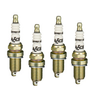 Accel Ignitions Shorty Header Spark Plug Resistor Heat Range 6 Set of 4