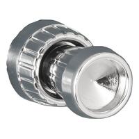 Chrome Front & Rear Plastic Knob Set (Pair)