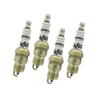 Accel Ignitions Shorty Header Spark Plug Resistor Heat Range 4 Set of 4