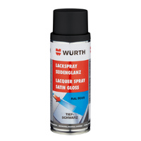 Wurth Spray Lacquer Paint Satin Black - 400ml