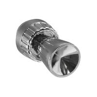 Chrome Front & Rear Metal Knob Set (Pair)