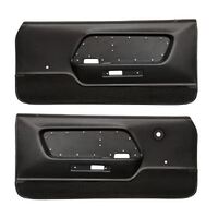 1970 Mustang Deluxe Door Panel - Black w/ Black Carpet