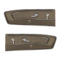 1964.5-66 Mustang Deluxe Interior Vinyl Door Panels - Palomino