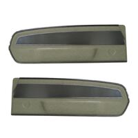 1967 Mustang Deluxe Pony Vinyl Door Panels - Dark Ivy Gold