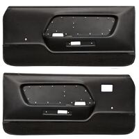 1969 Mustang Deluxe Door Panel Black w/ Black Carpet