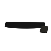 1964-68 Mustang Upholstered Package Trays (No Holes) Charcoal Black