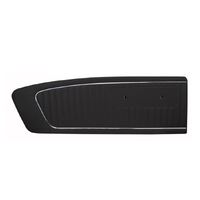 1965 Mustang Standard Vinyl Door Panels - Black w/ Red Insert