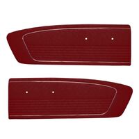 1966 Mustang Standard Vinyl Door Panels - Metallic Red