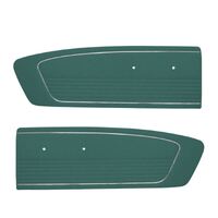 1966 Mustang Standard Vinyl Door Panels - Turquoise