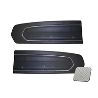 1967 Mustang Standard Vinyl Door Panels - Silver Carbon Fibre