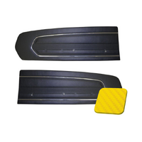 1967 Mustang Standard Vinyl Door Panels - Yellow Carbon Fibre