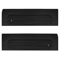 1969 Mustang Standard Door Panels (Two-Tone Version) Black w/ Nugget Gold Insert