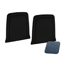 1964.5-65 Mustang/Shelby Upholstered Seat Backboard w/o Pockets (1 Pair) Blue